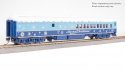 Blue & White Holiday-themed Baggage-Combine Car, HO, BLI, 9745