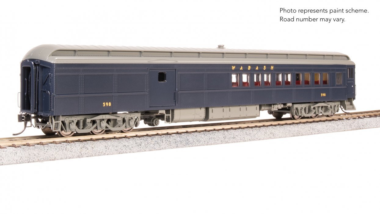 WAB Baggage-Combine Car 598, Blue w/ Imitation Gold, HO, BLI, 9751