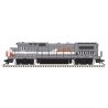 GE Dash 8-40B w/Front Ditch Lights - Standard DC - Master(R) Silver -- LMX General Electric Leasing 8594 (gray, white, red), HO,