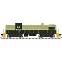 Alco RS3 - ESU LokSound & DCC - Classic Silver -- British Columbia Railway 569 (green, yellow), N, Atlas Model Railroad Co. 4000