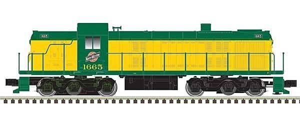 Alco RSD4/5 - ESU LokSound & DCC - Classic Silver -- Chicago & North Western 1665 (yellow, green), N, Atlas Model Railroad Co. 4