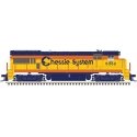 GE U30B Low Nose Phase II - Standard DC - Master(R) Silver -- CSX 5352 (Ex-Chessie, yellow, blue, vermillion), HO, Atlas Model R