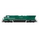GE AC6000CW - Sound & DCC - Paragon4(TM) -- General Electric Demonstrator GECX 6000 (green, red, white), N, Broadway Limited Imp