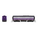 EMD F3B - Standard DC - Stealth -- Atlantic Coast Line 343B (purple, silver, yellow, black), N, Broadway Limited Imports 9221