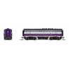 EMD F3B - Standard DC - Stealth -- Atlantic Coast Line 343B (purple, silver, yellow, black), N, Broadway Limited Imports 9221