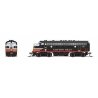 EMD F7A - Standard DC - Stealth -- Cotton Belt SSW 931 (Black Widow, black, silver, orange, red), N, Broadway Limited Imports 92
