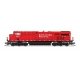 GE ES44AC - Standard DC - Stealth -- Canadian Pacific 9368 (red, black, white, No Logo), N, Broadway Limited Imports 8633