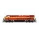 GE ES44AC - Standard DC - Stealth -- Florida East Coast 807 (red, yellow), N, Broadway Limited Imports 8638