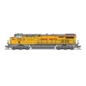 GE ES44AC - Standard DC - Stealth -- Union Pacific 5251 (2022, Armour Yellow, gray, red, Small Flag), N, Broadway Limited Import