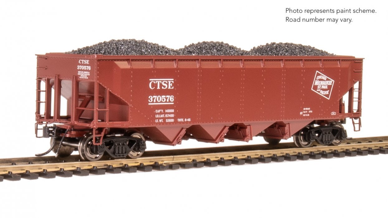 REFURBISHED R10137 ARA 70-ton 4-Bay Hopper, MILW, Oxide Red w/ White, 6-pack B, HO, BLI, 10137
