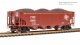 REFURBISHED R10137 ARA 70-ton 4-Bay Hopper, MILW, Oxide Red w/ White, 6-pack B, HO, BLI, 10137