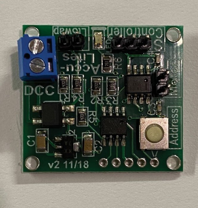Accessory DCC Decoder -- Fits Tortoise(R) Turnout Motor (Switch Machine), All Scales, Accu Lites 6001