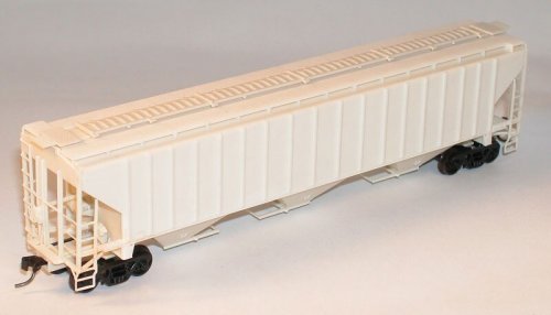 Pullman-Standard 4750 3-Bay Covered Hopper - Kit -- Undecorated, HO, Accurail Inc 6500