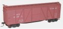 40′ 6-Panel Single-Sheathed Wood Boxcar w/Wood Doors & Ends - Kit -- New Haven 171085 (Boxcar Red), HO, Accurail Inc 7019