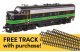 EMD F7A - Standard DC w/WalthersTrack Code 83 Flex Track 5-Pack -- Reading 275A, HO, Walthers 11416