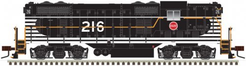 EMD GP7 - Standard DC - Classic(R) Silver -- Missouri Pacific 216 (Ex-C&EI, black, w, HO, Atlas Model Railroad Co. 10003937