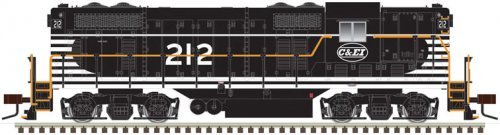 EMD GP7 - Standard DC - Classic(R) Silver -- Chicago & Eastern Illinois 212 (black, , HO, Atlas Model Railroad Co. 10003944
