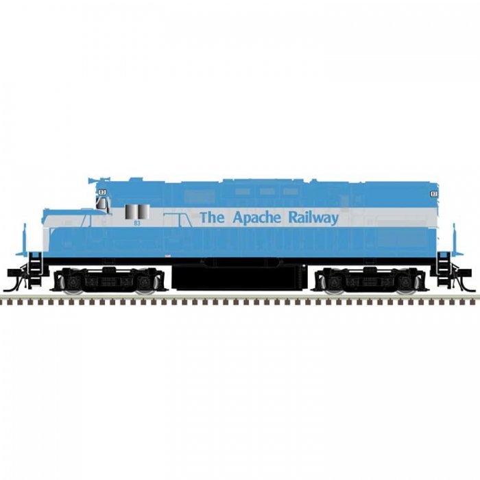 Alco C420 Low Nose - Standard DC - Master(R) Silver -- Apache 82 (blue, silver), HO, Atlas Model Railroad Co. 10004736