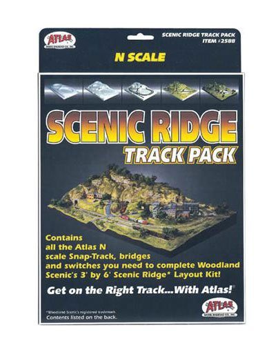 Scenic Ridge Track Pack -- For Woodland Scenics Scenic Ridge Layout, N, Atlas Model Railroad Co. 2588
