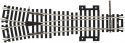 Code 100 Mark V Turnout - Customline(R) -- Wye, HO, Atlas Model Railroad Co. 390