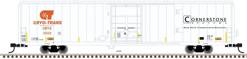 Cryogenic Reefer - Ready to Run - Master(R) -- Cryo-Trans Cornerstone 3457 (white, or, N, Atlas Model Railroad Co. 50005970