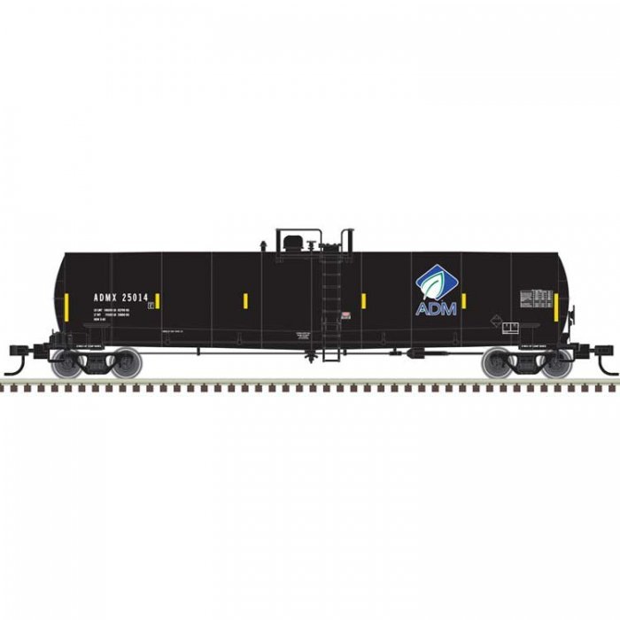ACF 23,500-Gallon Tank Car - Ready to Run - Master(R) -- Archer-Daniels-Midland ADMX , N, Atlas Model Railroad Co. 50006973
