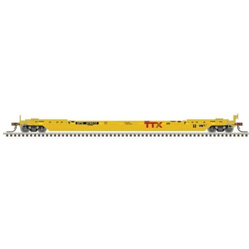 53′ Rebuilt Well Car - Ready to Run - Master(R) -- TTX DTTX 471623 (yellow, red, blac, N, Atlas Model Railroad Co. 50007049