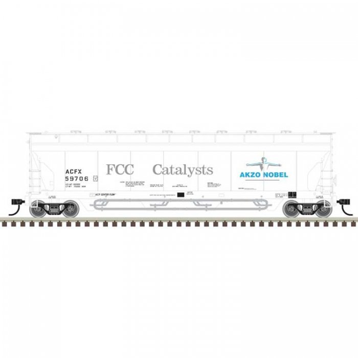 ACF 4-Bay Center Flow(R) Pressureaide(R) Covered Hopper - Ready to Run - Maste -- Akz, N, Atlas Model Railroad Co. 50007332