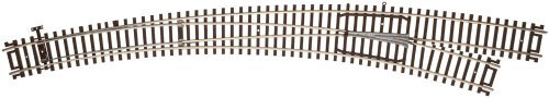 Code 83 Curved Turnout - Customline(R) Mark IV -- Right Hand - Inside Radius 22′, Outside, HO, Atlas Model Railroad Co. 596