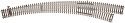 Code 83 Curved Turnout - Customline(R) Mark IV -- Right Hand - Inside Radius 22′, Outside, HO, Atlas Model Railroad Co. 596