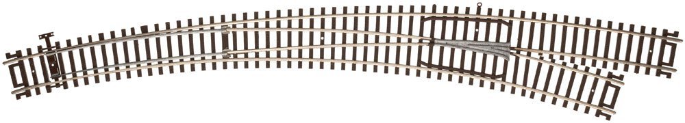 Code 83 Curved Turnout - Customline(R) Mark IV -- Right Hand - Inside Radius 22′, Outside, HO, Atlas Model Railroad Co. 596