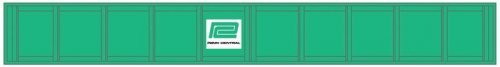 Decorated Plate Girder Bridge w/Code 100 Track -- Kit - Penn Central (jade green, wh, HO, Atlas Model Railroad Co. 70000034