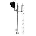 Single-Head Modern Hooded Signal - All Scales Signal System -- Right Hand, HO, Atlas Model Railroad Co. 70000095