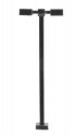Double-Arm Square LED Light 3-Pack -- Black (cool white LED) 15 Scale Feet Tall, HO, Atlas Model Railroad Co. 70000212