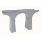 Double-Track Cut-Stone Viaduct -- 18 x 5-1/4′ cm, Variable Height, HO, Atlas Model Railroad Co. 70000226