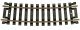 Code 100 Curved Snap-Track(R) Nickel-Silver Rail -- 1/2 Section, 15′ Radius (Black Ties) , HO, Atlas Model Railroad Co. 832