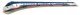 Amtrak Acela II Train Set - Standard DC - Spectrum(R) -- Powered & Unpowered Locos, 3 Cars, 8, HO, Bachmann Industries 1206