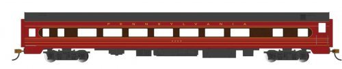 85′ Smooth-Side Coach with Interior Lights - Ready to Run -- Pennsylvania Railroad 4263 (Fle, HO, Bachmann Industries 14213