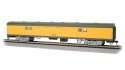 72′ Smooth-Side Baggage - Ready to Run -- Union Pacific 5744 (Armour Yellow, gray, red), HO, Bachmann Industries 14411
