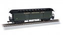 Old Time Wood Baggage with Round-End Clerestory Roof - Ready to Run -- East Broad Top (green, HO, Bachmann Industries 15308