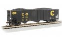 Bethlehem Steel 3-Bay 100-Ton Open Hopper - Ready to Run - Silver Series(R) -- Chessie Syste, HO, Bachmann Industries 18729