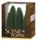Cedar Trees - SceneScapes(TM) -- 5 to 6′ 12.7 to 15.2cm pkg(6), HO, Bachmann Industries 32005