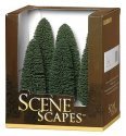 Cedar Trees - SceneScapes(TM) -- 5 to 6′ 12.7 to 15.2cm pkg(6), HO, Bachmann Industries 32005