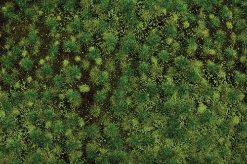 Tufted Grass Sheet/Mat - SceneScapes(R) -- Medium Green 3/16′ .5cm Tall Fibers, 11-, All Scales, Bachmann Industries 32922