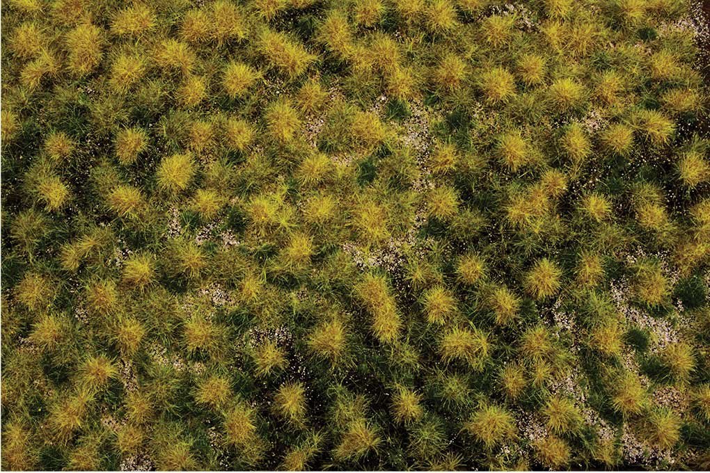 Tufted Grass Sheet/Mat - SceneScapes(R) -- Dry Grass 3/16′ .5cm Tall Fibers, 11-3/4, All Scales, Bachmann Industries 32925