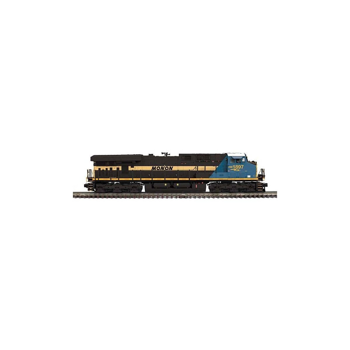GE ES44AC - 2-Rail - Sound and DCC - Premier -- CSX 1897 (Monon Heritage, black, gold, blue, yellow), O, Atlas O 30138426