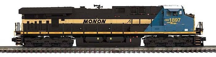 GE ES44AC - 2-Rail - Sound and DCC - Premier -- CSX 1897 (Monon Heritage, black, gold, blue, yellow), O, Atlas O 30138426