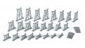 26-Piece Graduated Trestle Set, N, Bachmann Industries 42523
