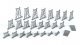 26-Piece Graduated Trestle Set, N, Bachmann Industries 42523