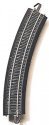 Curved Track w/Steel Rail & Black Roadbed - E-Z Track(R) -- 18′ Radius pkg(4), HO, Bachmann Industries 44401